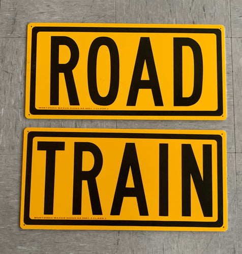 Road Train sign set